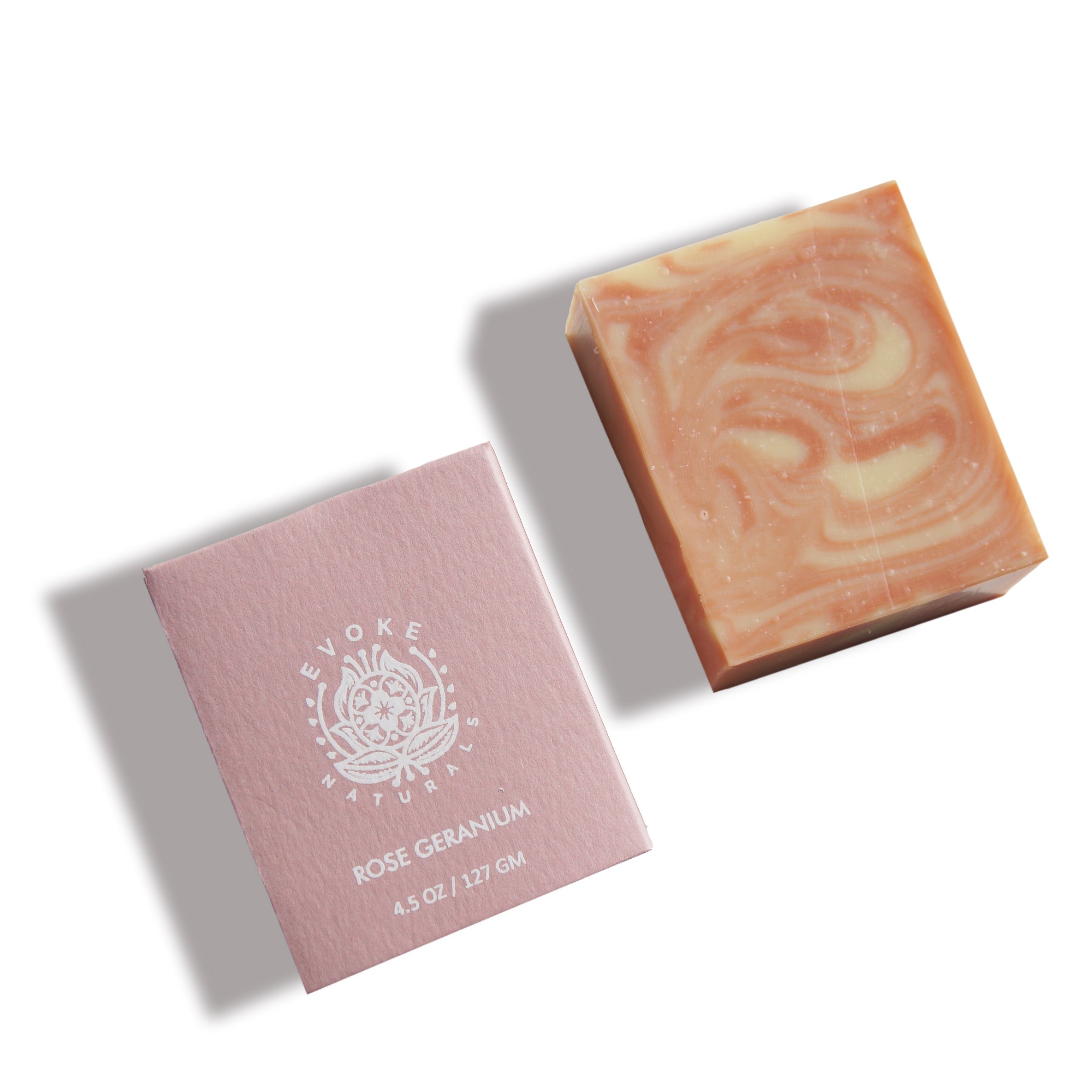 EvokeNaturals - GERANIUM SOAP with Rose Clay | ASMR Soap - Soap Bars